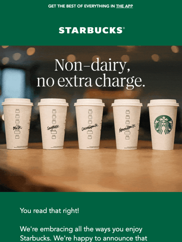 Starbucks Email Design Thumbnail Preview