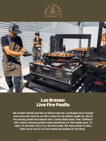 Mill Scale Metalworks Email Design Thumbnail Preview