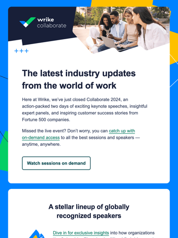 Wrike Newsletter Design Thumbnail Preview