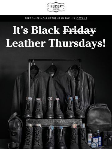Thursday Boot Company Email Design Thumbnail Preview