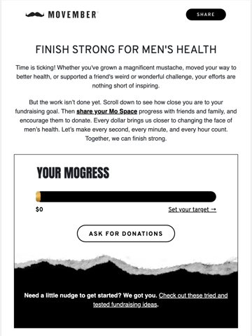 Movember Email Design Thumbnail Preview