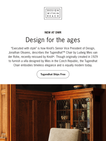 Design Within Reach Email Design Thumbnail Preview