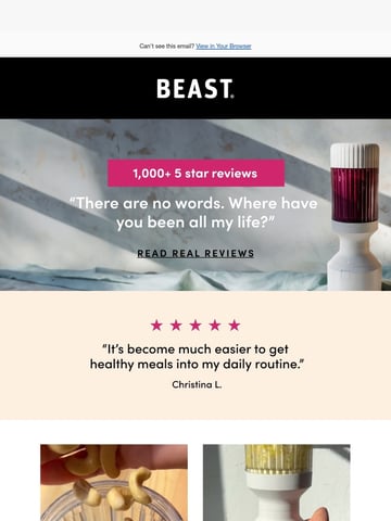 Beast Health Email Design Thumbnail Preview