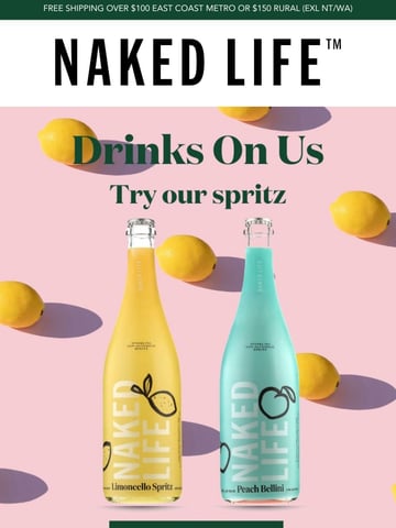 Naked Life Spirits Email Design Thumbnail Preview