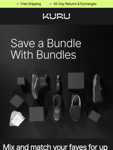 Kuru Footwear Cyber Monday Email Design Thumbnail Preview