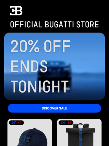 Bugatti Store Email Design Thumbnail Preview