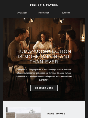 Fisher & Paykel Appliances Email Design Thumbnail Preview