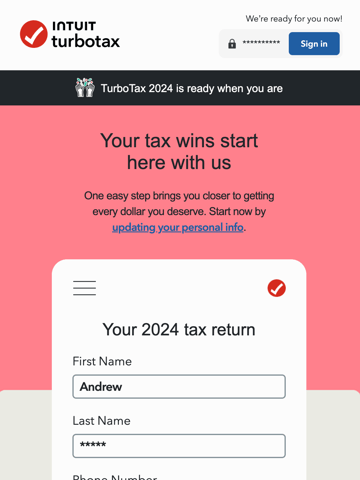 TurboTax Email Design Thumbnail Preview