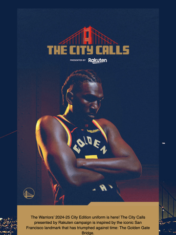 Golden State Warriors Email Design Thumbnail Preview