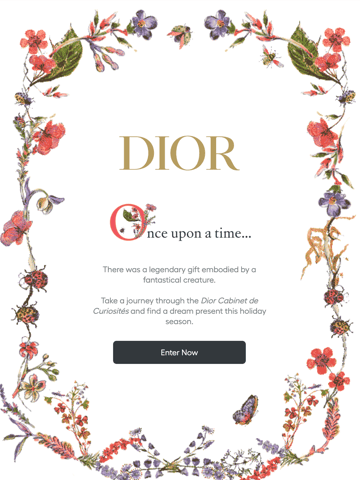 Dior Interactive Email Design Thumbnail Preview