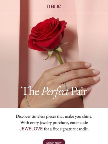 Italic Email Design Thumbnail Preview