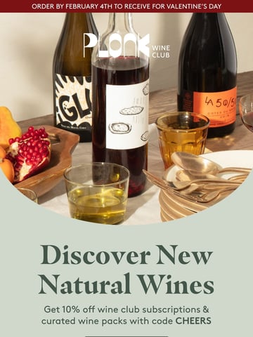 Plonk Wine Club Email Design Thumbnail Preview