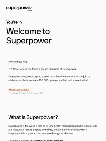 Superpower Email Design Thumbnail Preview