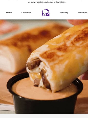 Taco Bell Rewards Email Design Thumbnail Preview