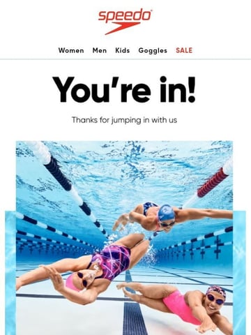 Email Inspiration from Speedo Thumbnail Preview