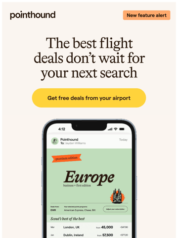 Pointhound Email Design Thumbnail Preview