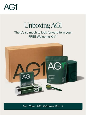 Email Inspiration from AG1® Thumbnail Preview