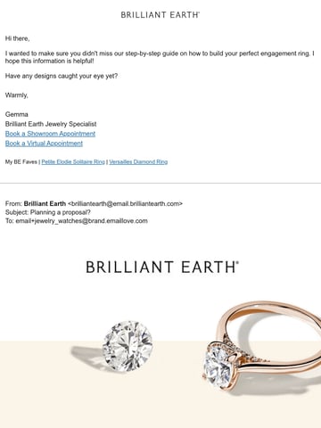 Email Inspiration from Brilliant Earth Thumbnail Preview