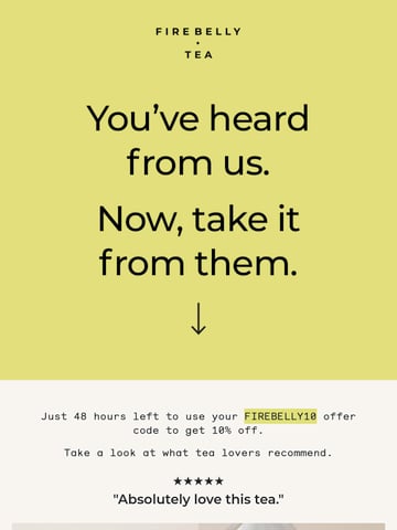 Email Inspiration from Firebelly Tea Thumbnail Preview