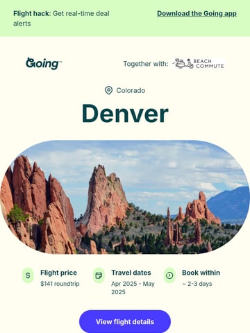 Email Inspiration from Going Thumbnail Preview