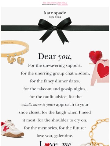 Email Inspiration from kate spade Thumbnail Preview