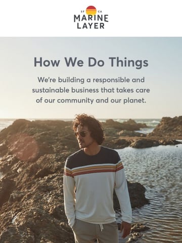 Email Inspiration from Marine Layer Thumbnail Preview