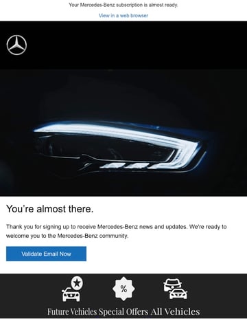 Email Inspiration from Mercedes-Benz USA Thumbnail Preview