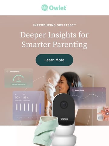 Email Inspiration from Owlet Baby Care Thumbnail Preview
