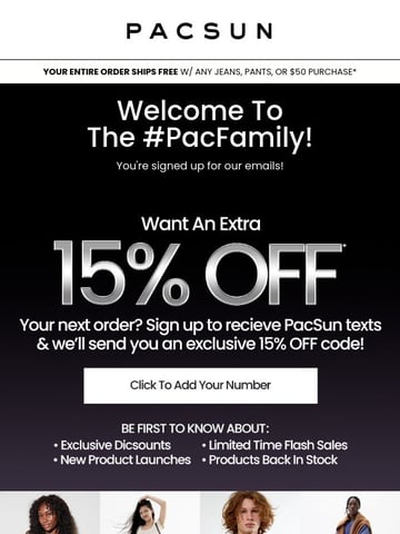 Email Inspiration from PacSun Thumbnail Preview