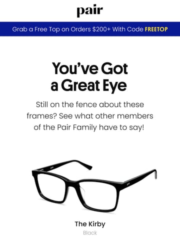 Email Inspiration from Pair Eyewear Thumbnail Preview