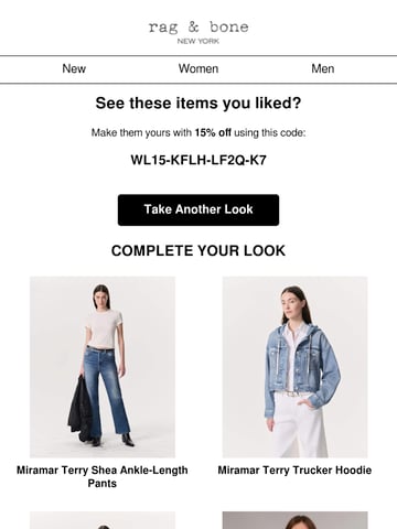 Email Inspiration from rag & bone Thumbnail Preview