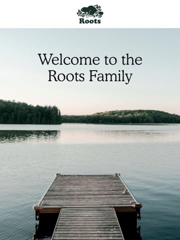 Email Inspiration from Roots Canada Thumbnail Preview