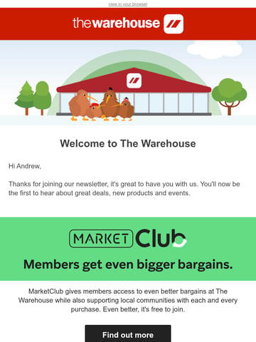 Email Inspiration from The Warehouse Thumbnail Preview