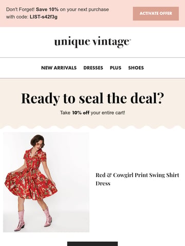 Email Inspiration from Unique Vintage Thumbnail Preview