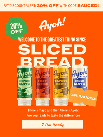Ayoh! Email Design Thumbnail Preview