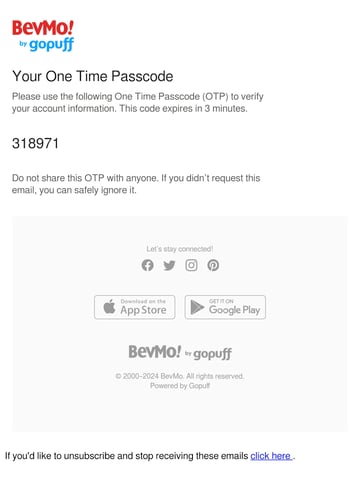 Email Inspiration from BevMo Thumbnail Preview
