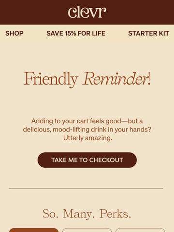 Email Inspiration from Clevr Blends Thumbnail Preview