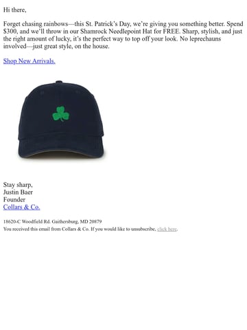 Email Inspiration from Collars & Co. Thumbnail Preview