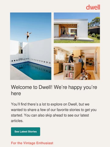 Email Inspiration from Dwell Thumbnail Preview