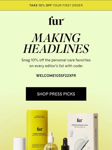 Email Inspiration from Fur Thumbnail Preview