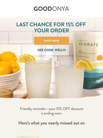 Email Inspiration from GOODONYA Thumbnail Preview