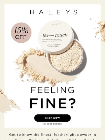 Email Inspiration from HALEYS Beauty Thumbnail Preview