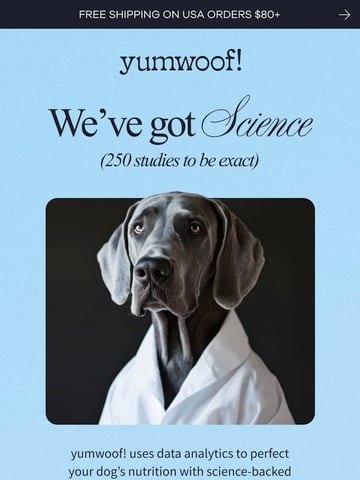 Email Inspiration from Jaron Lukas at yumwoof! Thumbnail Preview