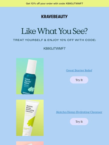 Email Inspiration from KraveBeauty Thumbnail Preview