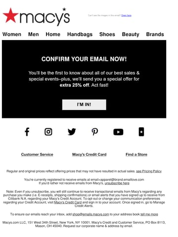 Email Inspiration from Macy’s Thumbnail Preview