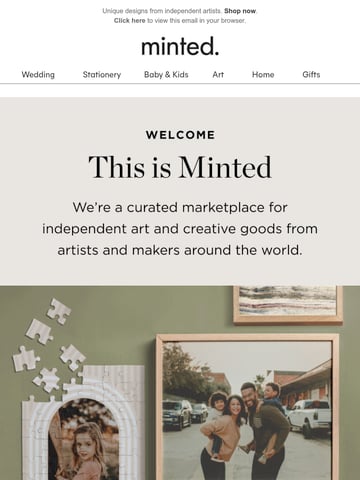 Email Inspiration from Minted Thumbnail Preview
