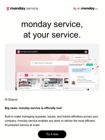 Monday.com Email Design Thumbnail Preview