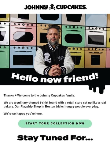 Email Inspiration from Johnny Cupcakes Thumbnail Preview