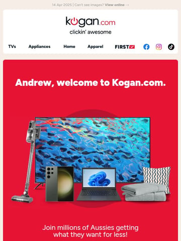 Email Inspiration from Kogan.com Thumbnail Preview