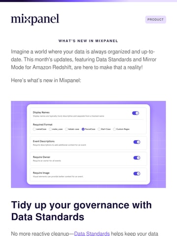 Email Inspiration from Mixpanel Thumbnail Preview